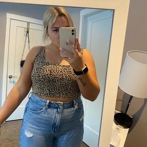 Cheetah crop top